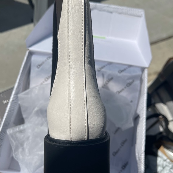 New Chase & Chloe White Combat Boots - Picture 3 of 6